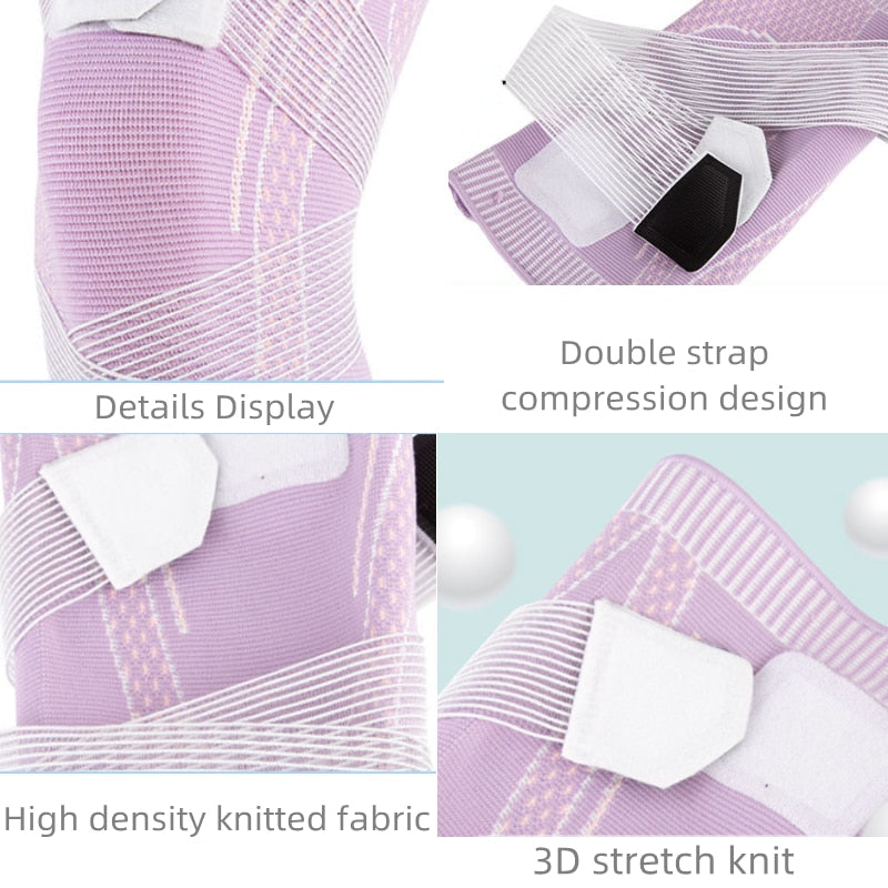 Sports Knee pad Men Women Pressurized Elastic Knee Pads Support Fitness Gear Basketball Volleyball Brace Nylon Protector Bandage