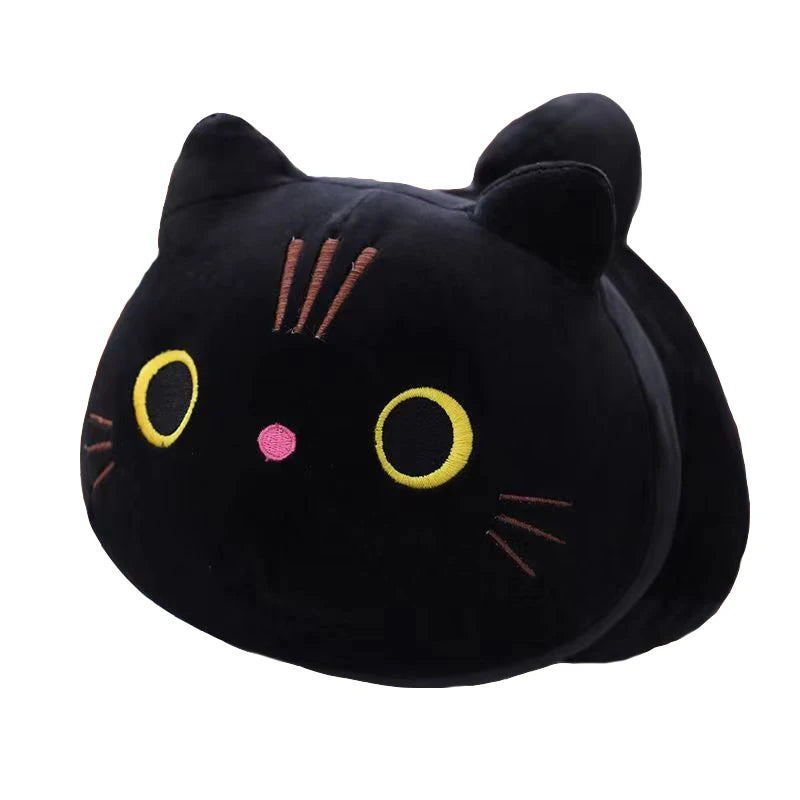 25cm Cute Soft Cat Plush Pillow Sofa Cushion Kawaii Plush Toy Stuffed Cartoon Animal Doll for Kids Baby Girls Lovely Gift